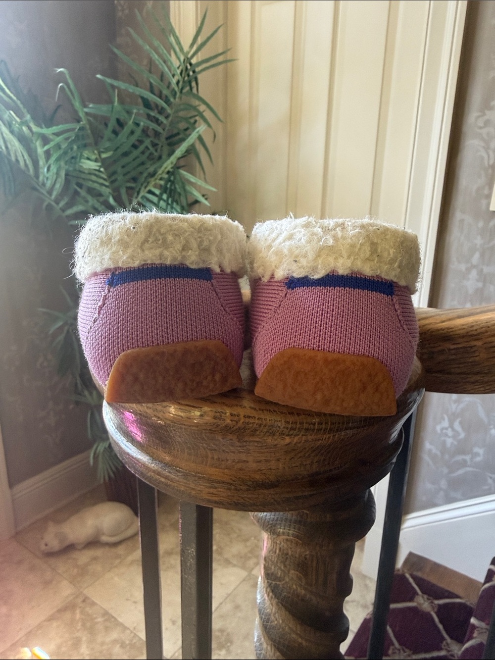 Rothy's Merino Slipper in a lavender knit preowned size 7 - Picture 3 of 9